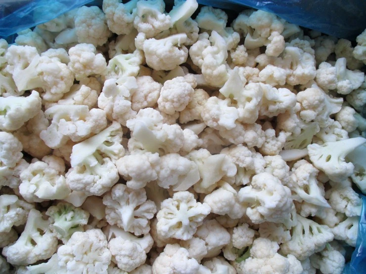 Nop EU Organic Frozen IQF Cauliflower Cut / Floret From China