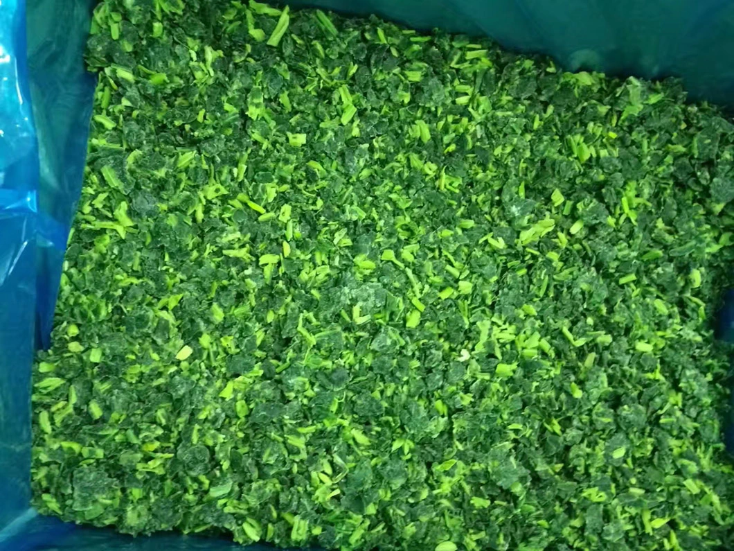 High Quality IQF Chopped Spinach 3/8